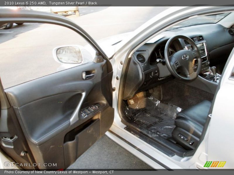 Tungsten Silver Pearl / Black 2010 Lexus IS 250 AWD