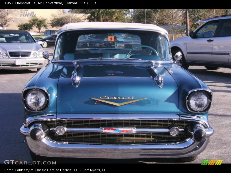 Harbor Blue / Blue 1957 Chevrolet Bel Air Convertible