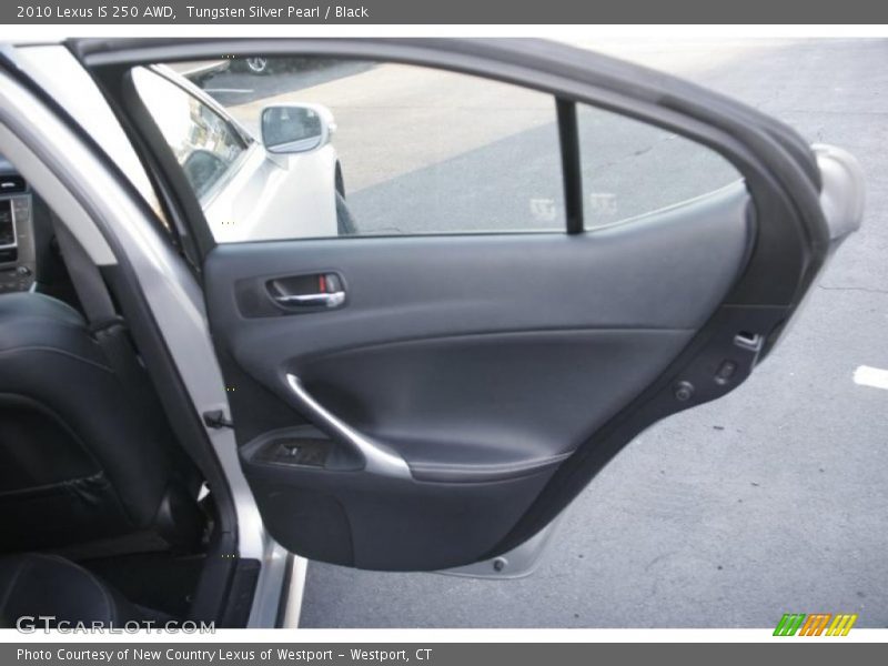 Tungsten Silver Pearl / Black 2010 Lexus IS 250 AWD