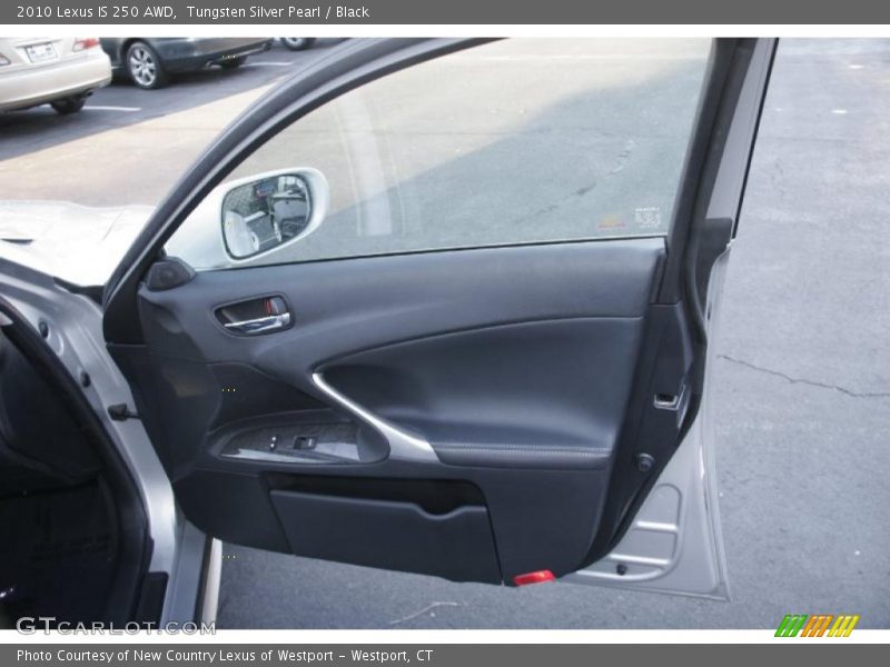 Tungsten Silver Pearl / Black 2010 Lexus IS 250 AWD