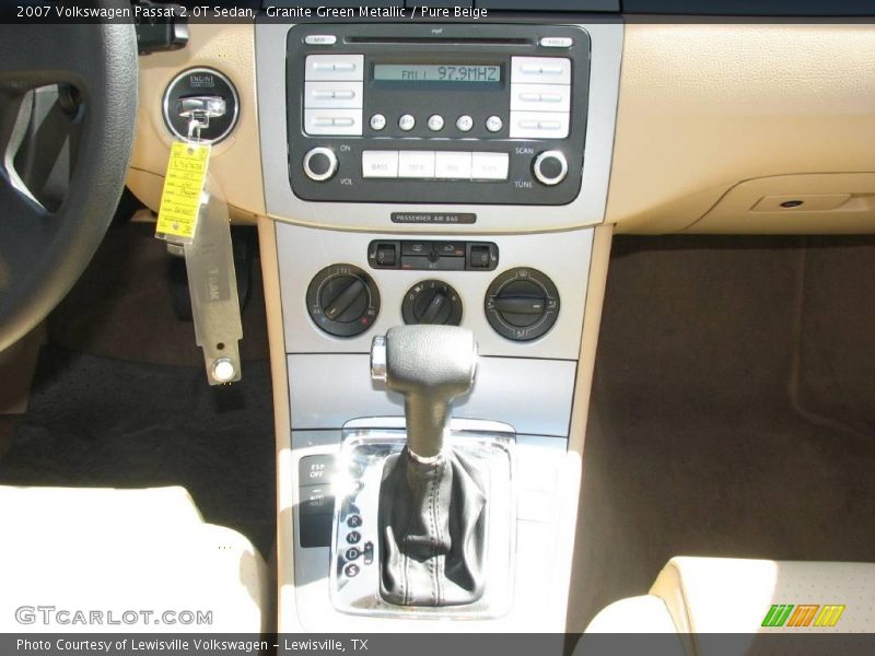 Granite Green Metallic / Pure Beige 2007 Volkswagen Passat 2.0T Sedan