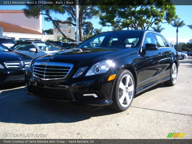 Black / Black 2011 Mercedes-Benz E 350 Sedan