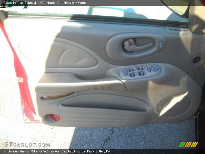 Maple Red Metallic / Camel 2000 Pontiac Bonneville SE