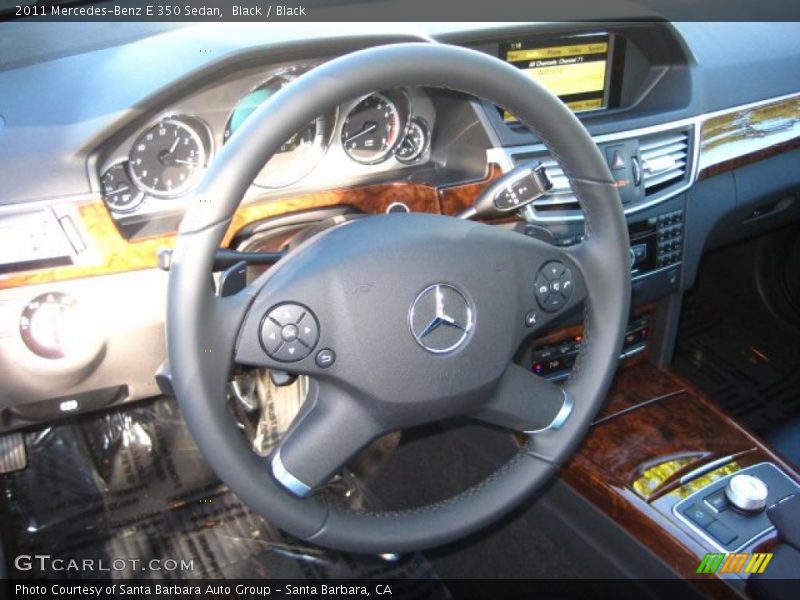 Black / Black 2011 Mercedes-Benz E 350 Sedan