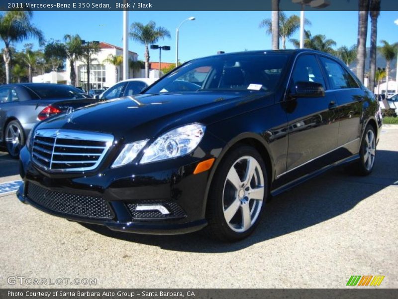 Black / Black 2011 Mercedes-Benz E 350 Sedan