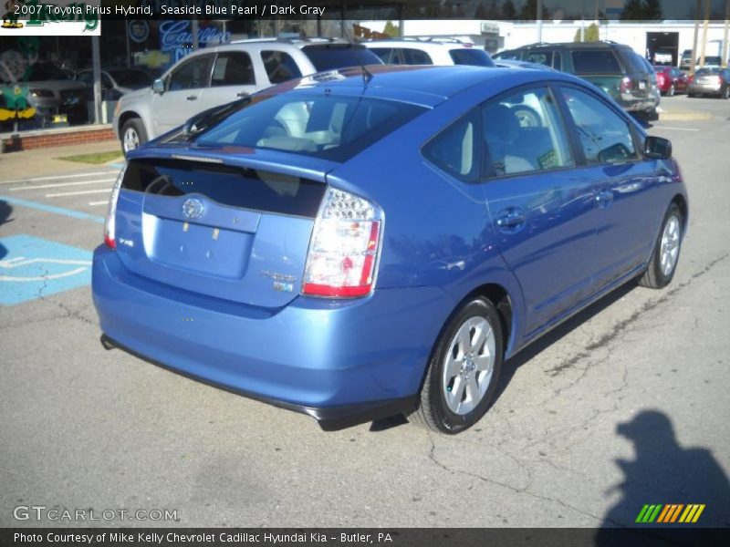 Seaside Blue Pearl / Dark Gray 2007 Toyota Prius Hybrid