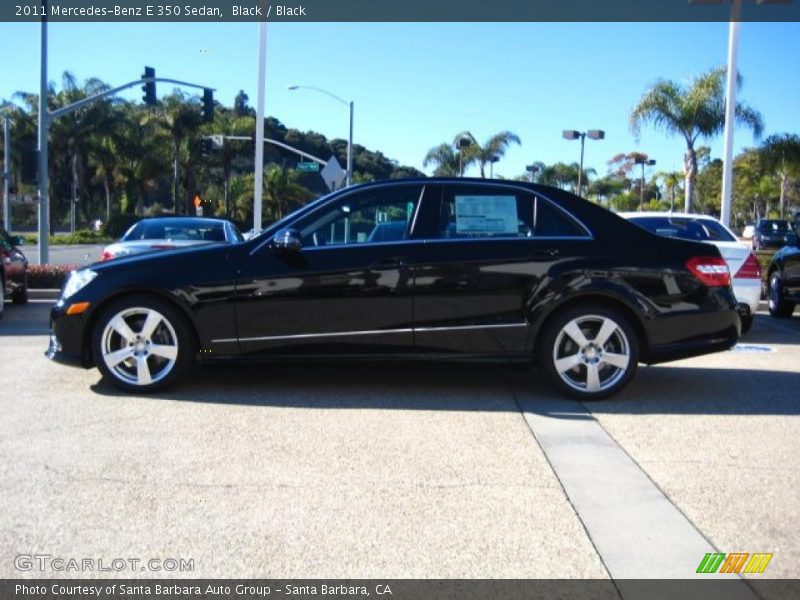 Black / Black 2011 Mercedes-Benz E 350 Sedan