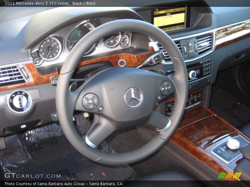 Black / Black 2011 Mercedes-Benz E 350 Sedan
