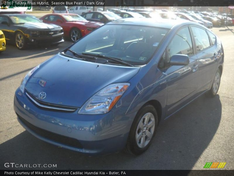 Seaside Blue Pearl / Dark Gray 2007 Toyota Prius Hybrid