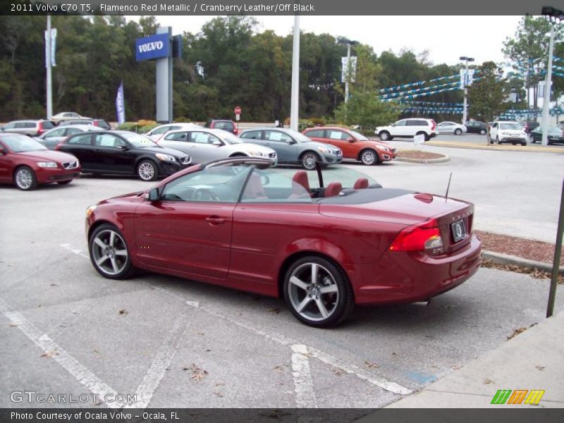 Flamenco Red Metallic / Cranberry Leather/Off Black 2011 Volvo C70 T5