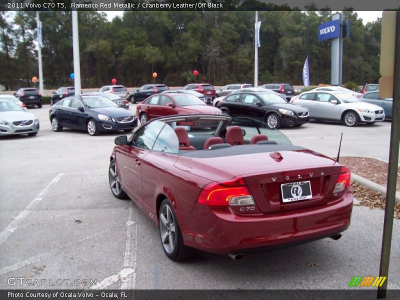 Flamenco Red Metallic / Cranberry Leather/Off Black 2011 Volvo C70 T5