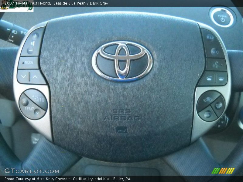 Seaside Blue Pearl / Dark Gray 2007 Toyota Prius Hybrid