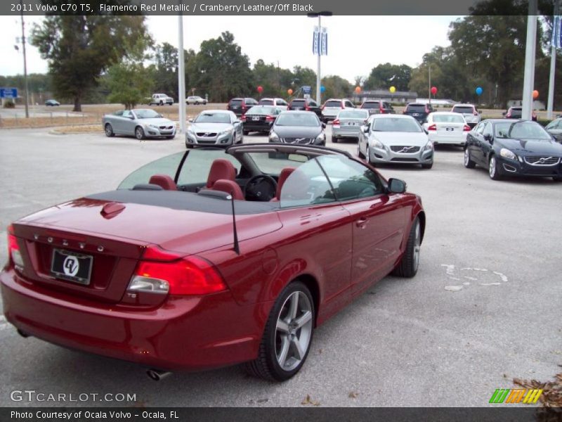 Flamenco Red Metallic / Cranberry Leather/Off Black 2011 Volvo C70 T5
