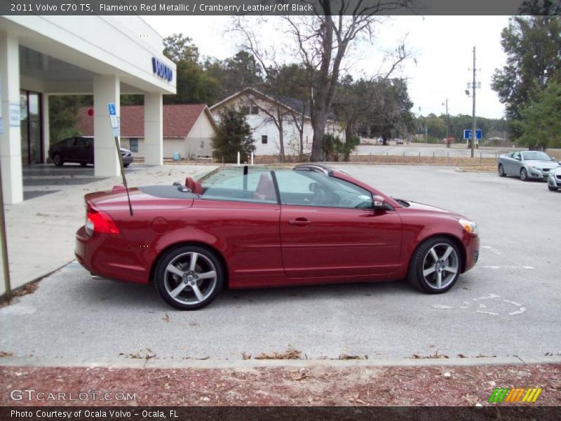 Flamenco Red Metallic / Cranberry Leather/Off Black 2011 Volvo C70 T5