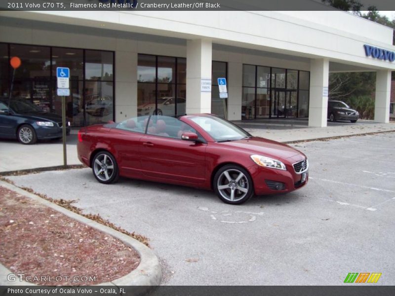 Flamenco Red Metallic / Cranberry Leather/Off Black 2011 Volvo C70 T5