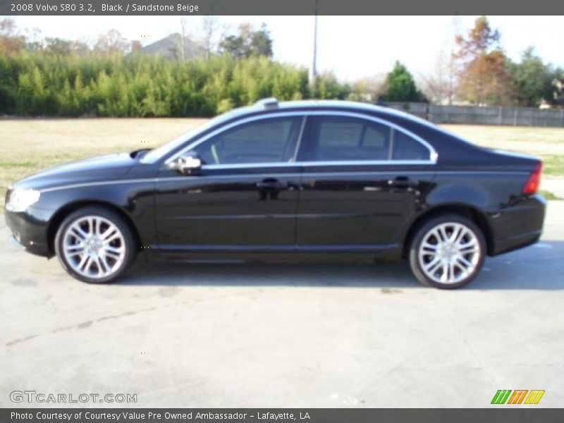 Black / Sandstone Beige 2008 Volvo S80 3.2