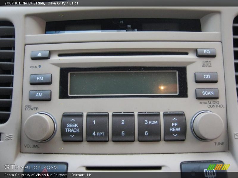 Olive Gray / Beige 2007 Kia Rio LX Sedan