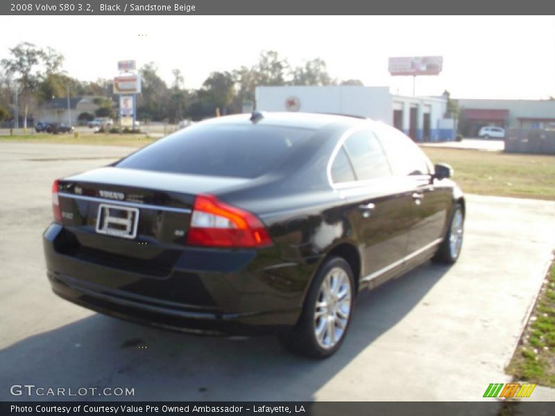 Black / Sandstone Beige 2008 Volvo S80 3.2