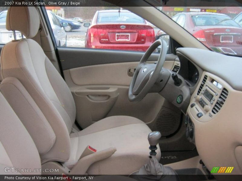Olive Gray / Beige 2007 Kia Rio LX Sedan