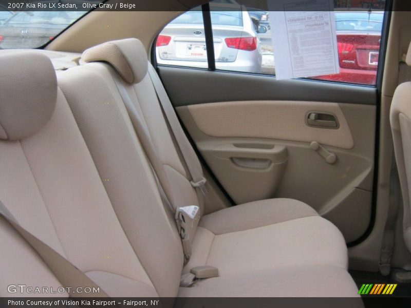 Olive Gray / Beige 2007 Kia Rio LX Sedan