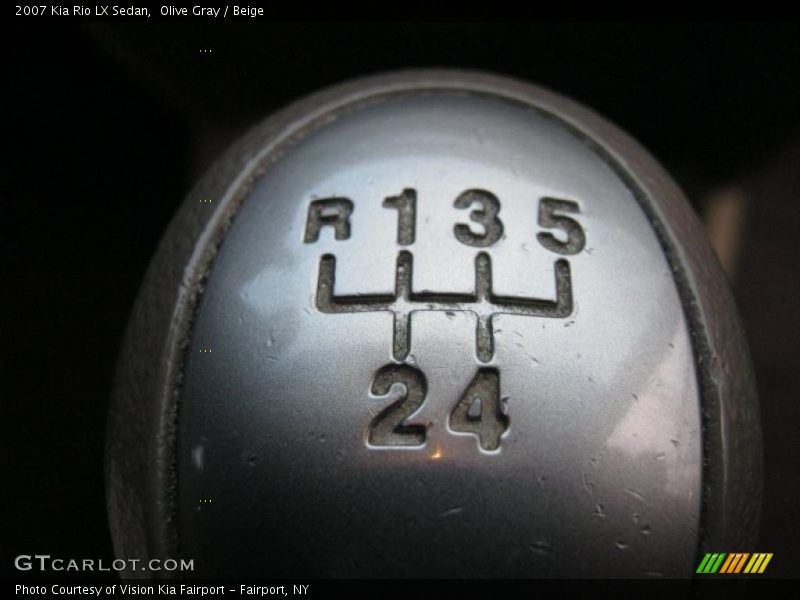 Olive Gray / Beige 2007 Kia Rio LX Sedan
