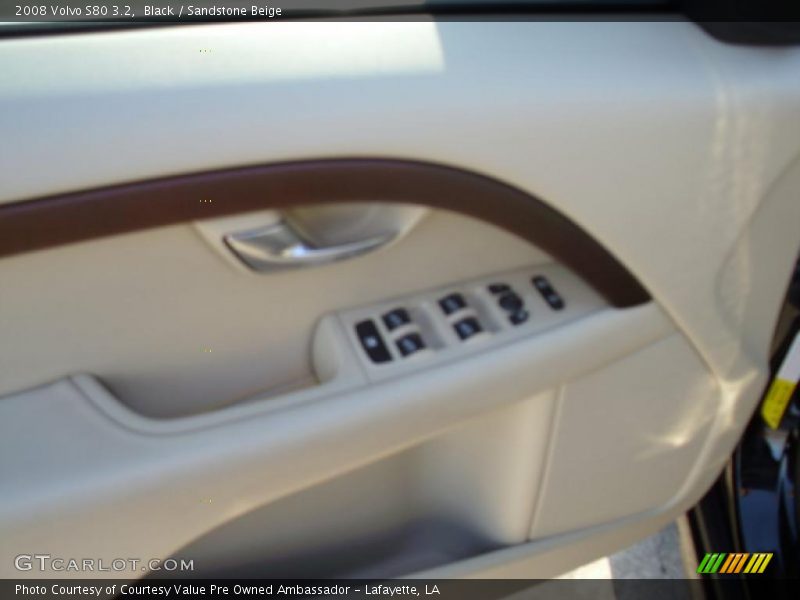 Black / Sandstone Beige 2008 Volvo S80 3.2