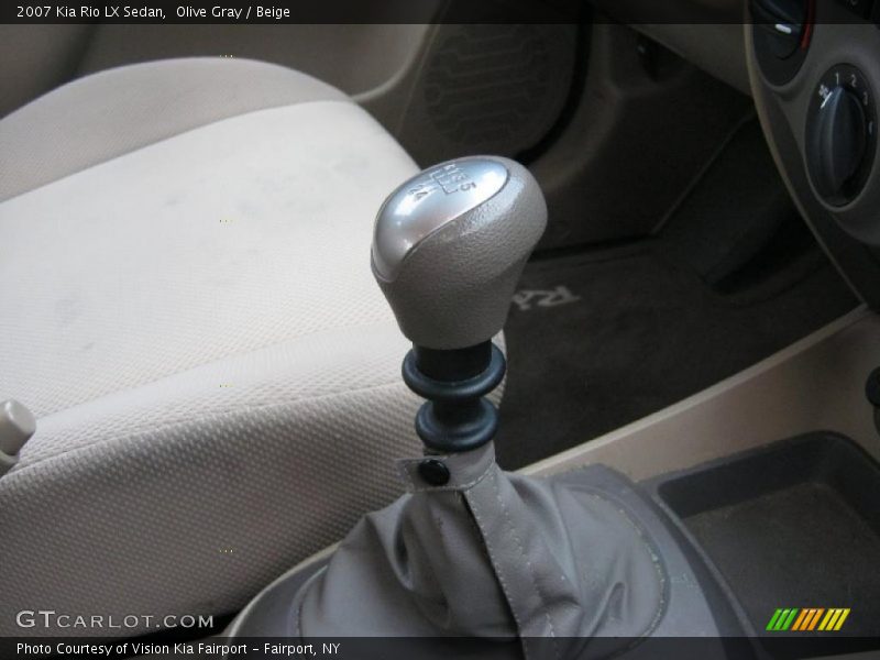 Olive Gray / Beige 2007 Kia Rio LX Sedan