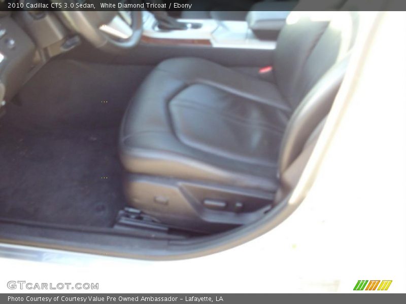 White Diamond Tricoat / Ebony 2010 Cadillac CTS 3.0 Sedan