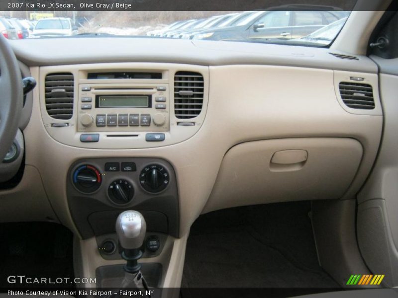 Olive Gray / Beige 2007 Kia Rio LX Sedan