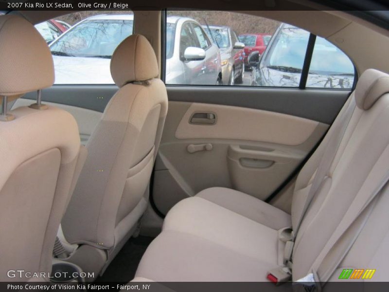 Olive Gray / Beige 2007 Kia Rio LX Sedan