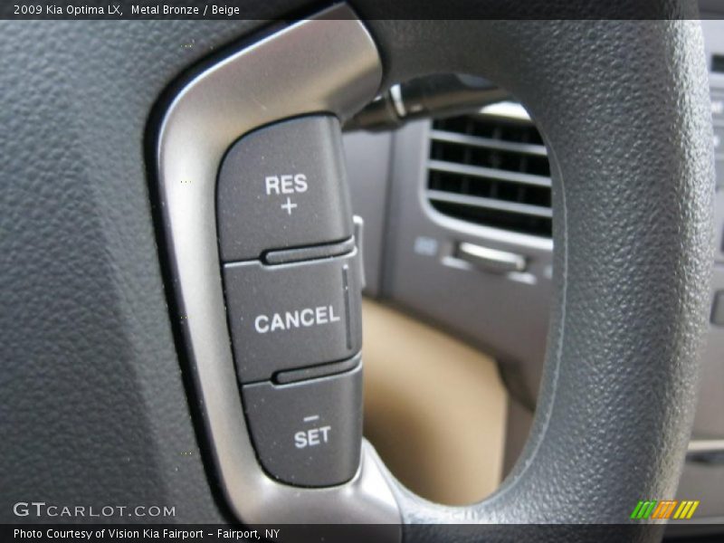 Metal Bronze / Beige 2009 Kia Optima LX