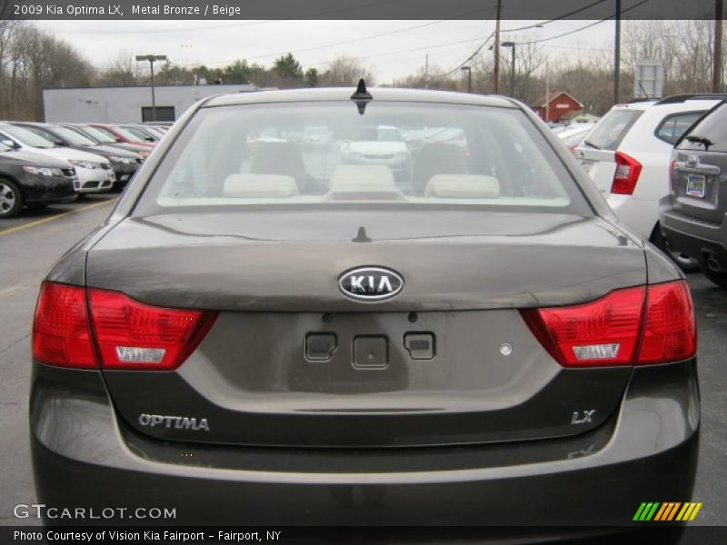 Metal Bronze / Beige 2009 Kia Optima LX