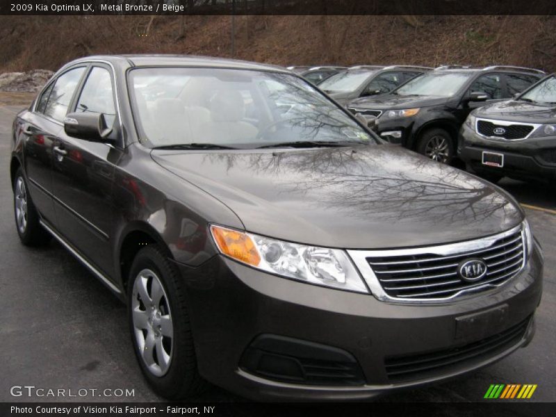Metal Bronze / Beige 2009 Kia Optima LX