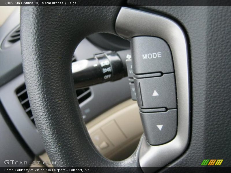 Metal Bronze / Beige 2009 Kia Optima LX