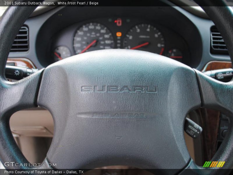 White Frost Pearl / Beige 2001 Subaru Outback Wagon