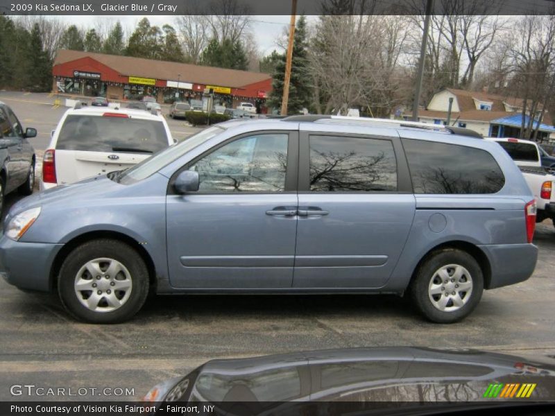 Glacier Blue / Gray 2009 Kia Sedona LX