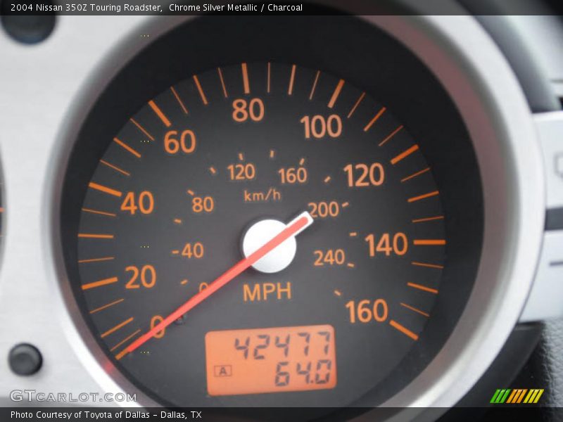 Chrome Silver Metallic / Charcoal 2004 Nissan 350Z Touring Roadster