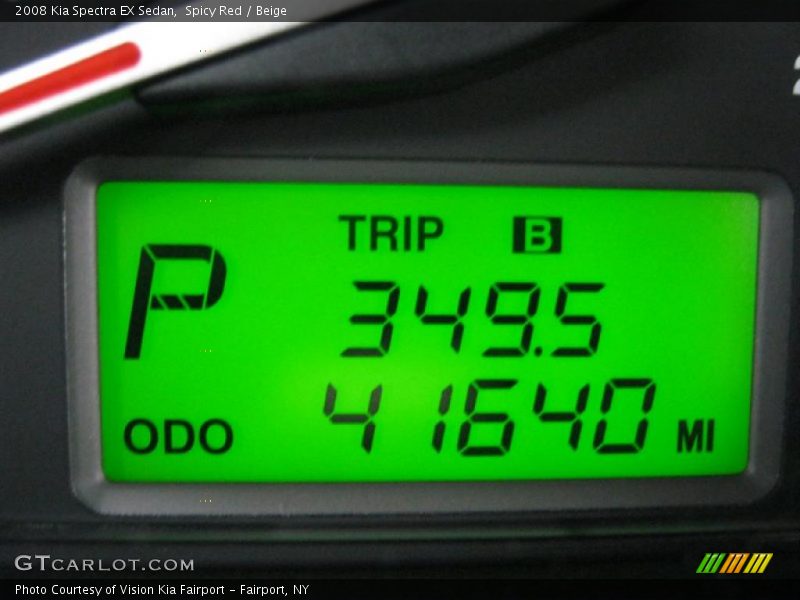 Spicy Red / Beige 2008 Kia Spectra EX Sedan