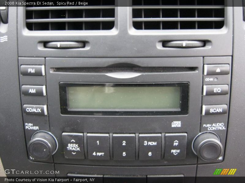 Spicy Red / Beige 2008 Kia Spectra EX Sedan