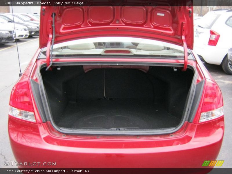 Spicy Red / Beige 2008 Kia Spectra EX Sedan