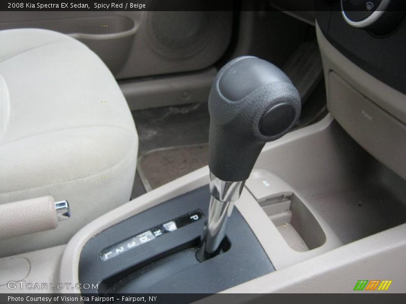 Spicy Red / Beige 2008 Kia Spectra EX Sedan