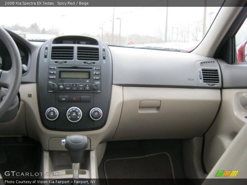 Spicy Red / Beige 2008 Kia Spectra EX Sedan