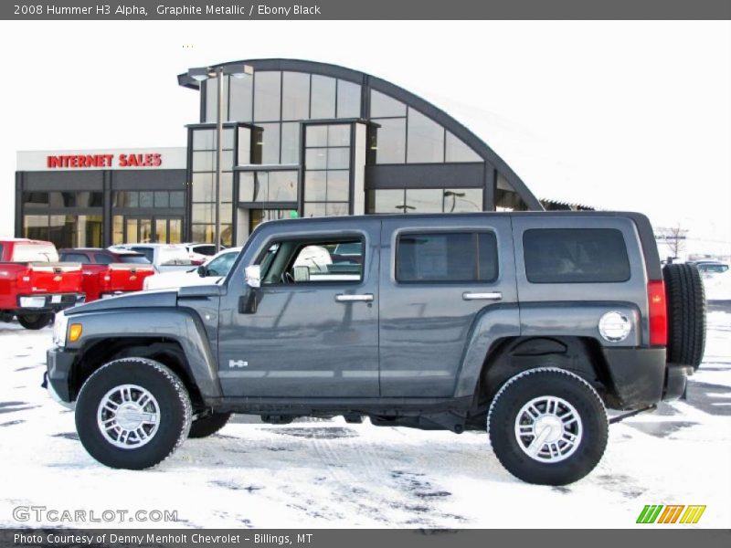 Graphite Metallic / Ebony Black 2008 Hummer H3 Alpha