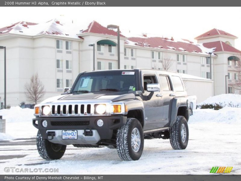Graphite Metallic / Ebony Black 2008 Hummer H3 Alpha