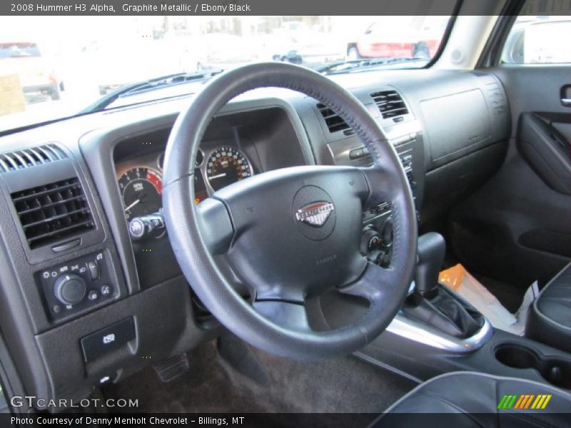 Graphite Metallic / Ebony Black 2008 Hummer H3 Alpha