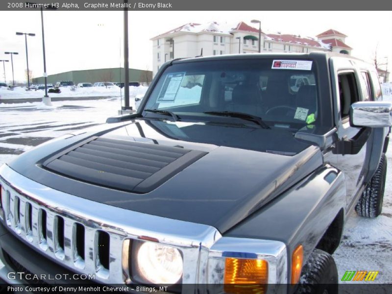 Graphite Metallic / Ebony Black 2008 Hummer H3 Alpha
