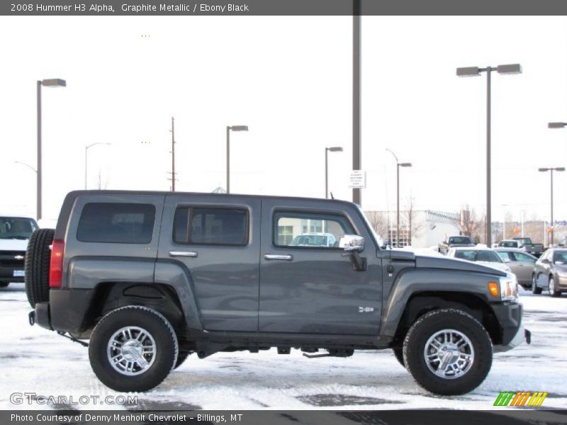 Graphite Metallic / Ebony Black 2008 Hummer H3 Alpha