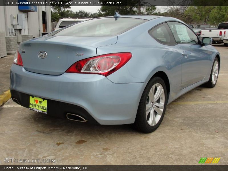Acqua Minerale Blue / Black Cloth 2011 Hyundai Genesis Coupe 2.0T