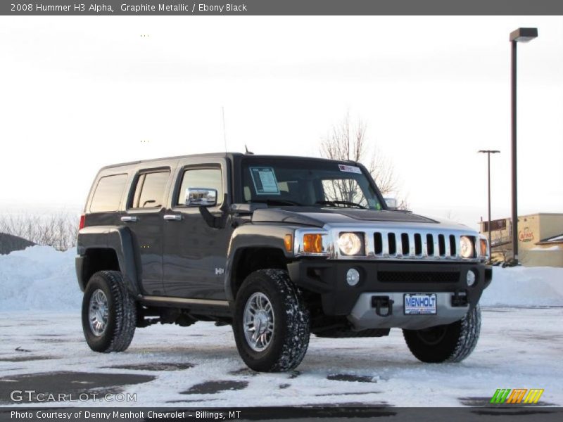 Graphite Metallic / Ebony Black 2008 Hummer H3 Alpha