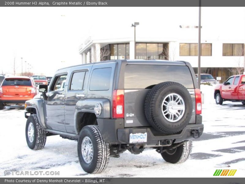 Graphite Metallic / Ebony Black 2008 Hummer H3 Alpha